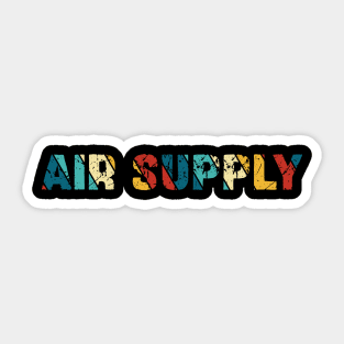 Retro Color - Air Supply Sticker